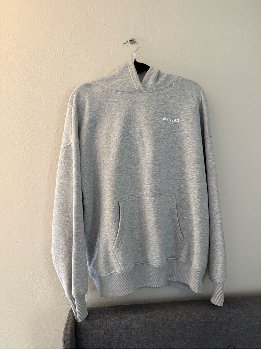 Women's Comfort Light Gray Crewneck Hoodie - Women's Best